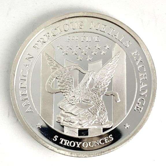 APMEX Eagle 5 oz .999 Fine Silver Round