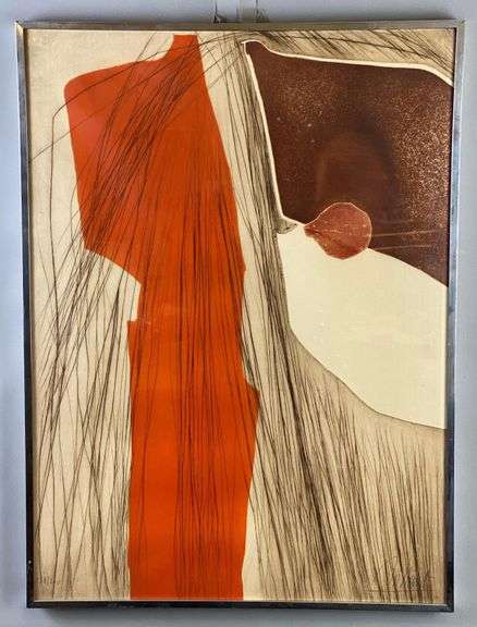 1977 Sign Gilou Brilliant Untitled 31 Etching