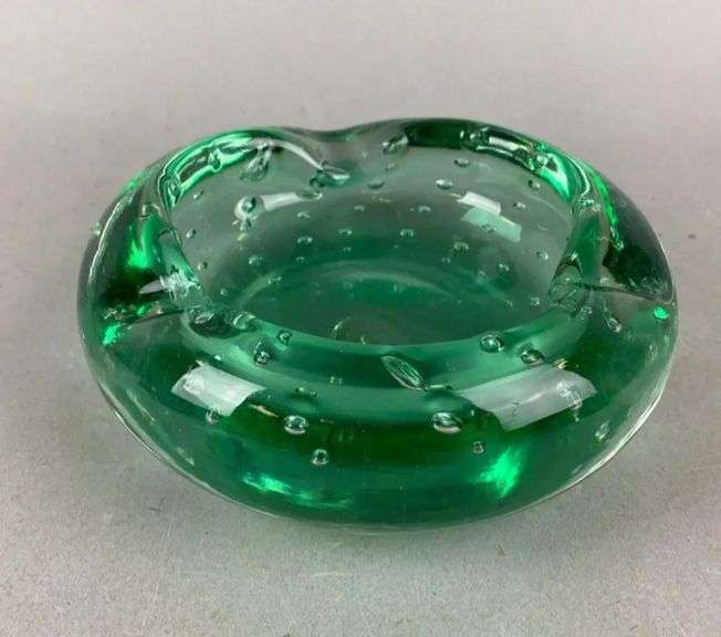 Mid Century Modern Art Glass Ashtray