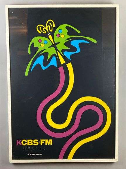 1970’s KCBS Radio Station Screen Print Poster