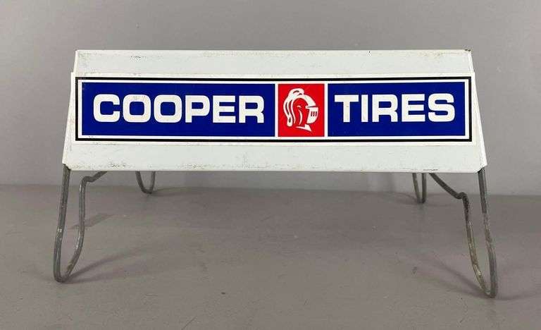 Cooper Tires Metal Advertising Display Sign