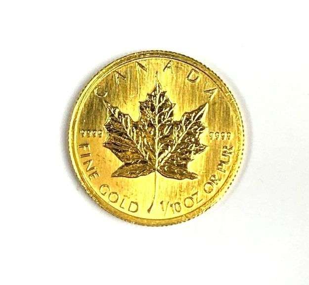 1995 Canada $5 Maple Leaf 1/10 oz .999 Fine Gold Coin
