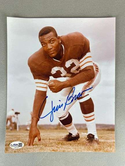 Jim Brown Signed 8 x 10 with JSA COA