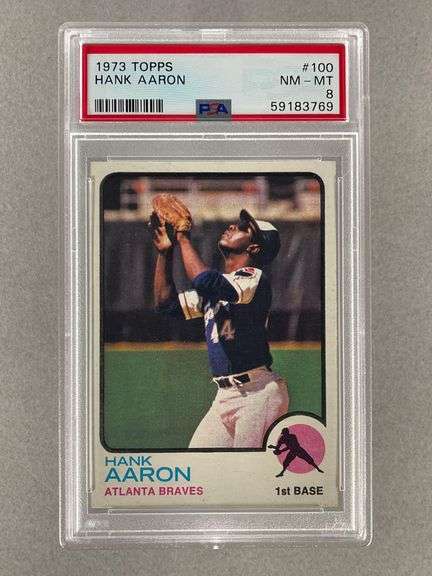 1973 Topps Hank Aaron #100 PSA 8