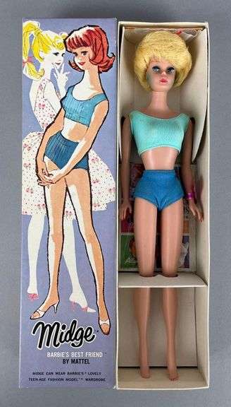 1963 Mattel Blonde Bubble Cut Barbie Fashion Doll
