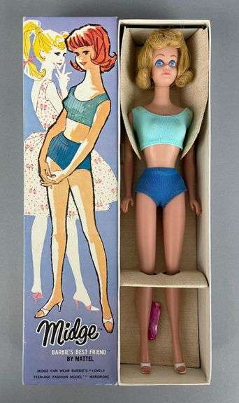 1960s Mattel Blonde Midge Fashion Doll