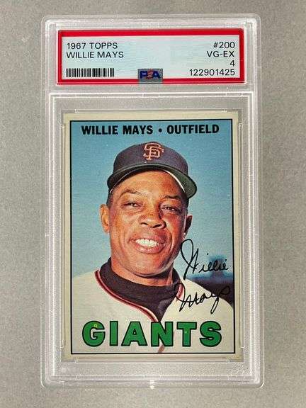 1967 Topps Willie Mays #200 PSA 4