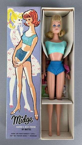 1963 Mattel Blonde Midge Fashion Doll