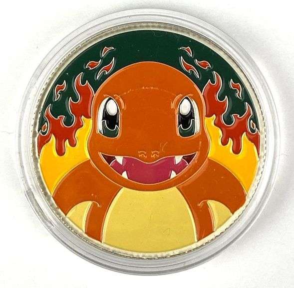 Colorized Pokemon Charmander 1 oz .999 Silver Round