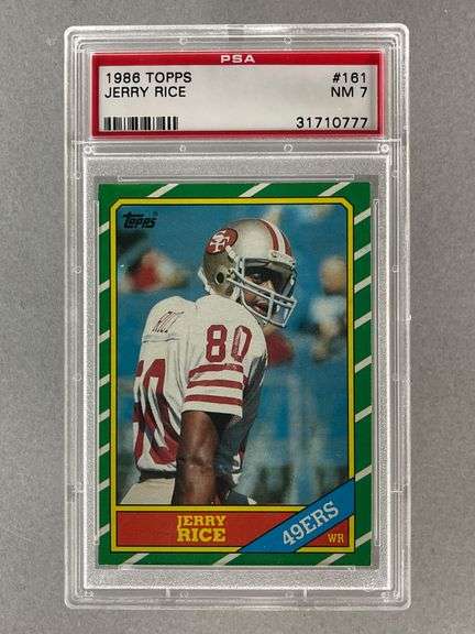 1986 Topps Jerry Rice #161 PSA 7 Rookie