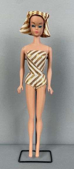 Vintage Mattel Fashion Queen Barbie Fashion Doll with Wig Set