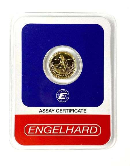 2025 Engelhard Prospector 1/10th oz 999.9 Fine Gold Round