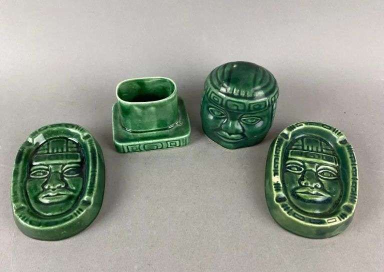Vintage Aztec Smoking Set