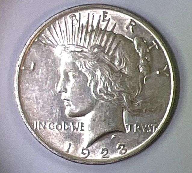 1923 Us Peace Silver Dollar Matthew Bullock Auctioneers 