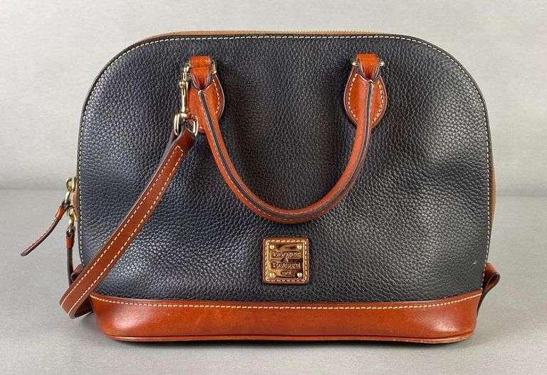 Dooney and Bourke Black and Brown Leather Purse - Matthew Bullock