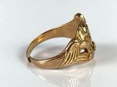 10K Gold Diamond Mens Signet Ring - Matthew Bullock Auctioneers