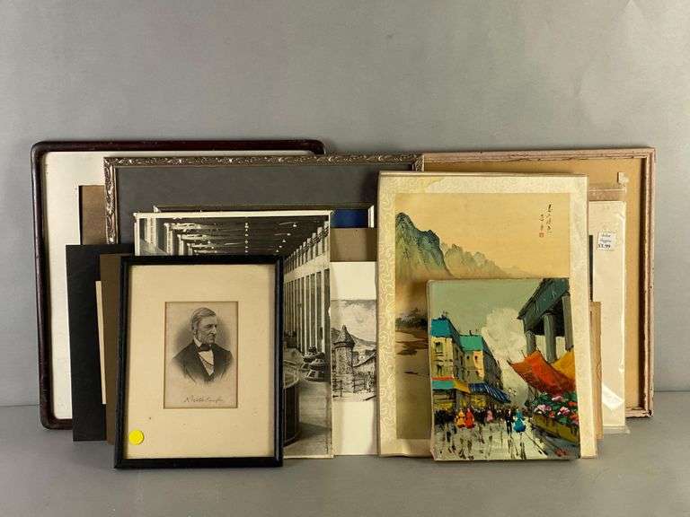Group of Assorted Photographs and Artwork - Matthew Bullock Auctioneers
