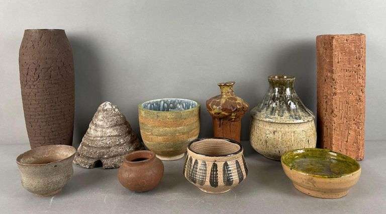 Group of Art Pottery Vases and More - Matthew Bullock Auctioneers