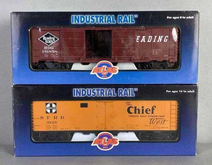 Group of 2 Atlas O Scale Industrial Rail Train Cars Matthew Bullock