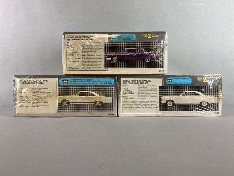 Group of 3 AMT ERTL Ford Fairlane Model Car Kits - Matthew Bullock ...