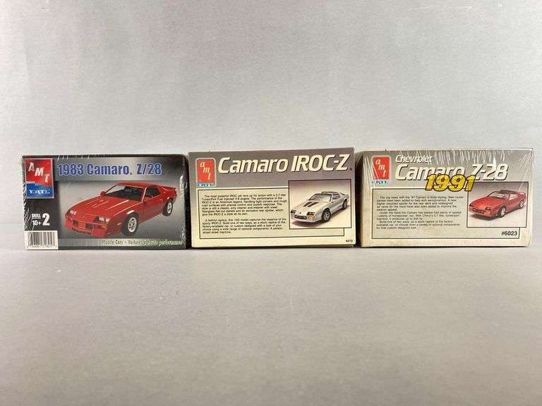 Group of 3 AMT ERTL Chevrolet Camaro Model Car Kits - Matthew Bullock ...