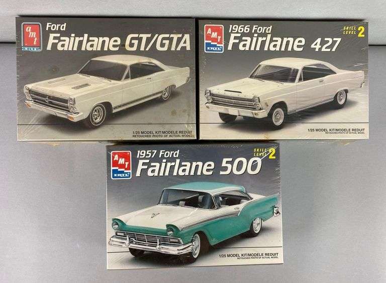 Group of 3 AMT ERTL Ford Fairlane Model Car Kits - Matthew Bullock ...