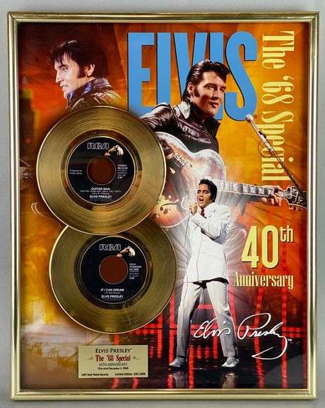 Framed Elvis Presley Limited Edition 40th Anniversary The 68 Special ...