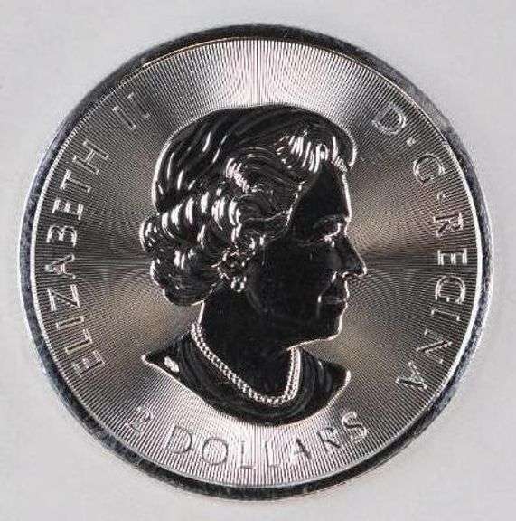 2018 $2 Canada Polar Bear 1/2oz. .9999 Fine Silver