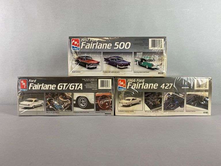 Group of 3 AMT ERTL Ford Fairlane Model Car Kits - Matthew Bullock ...