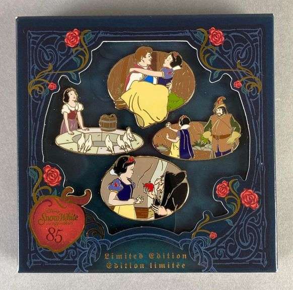 Disney Snow White and the Seven Dwarfs 85th Anniversary Enamel Pin Set ...
