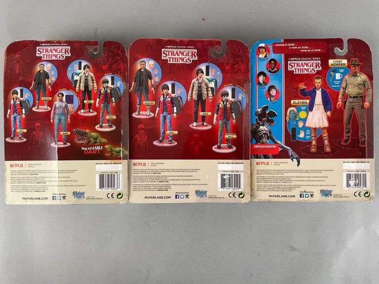 Group of 3 McFarlane Stranger Things Action Figures - Matthew Bullock ...