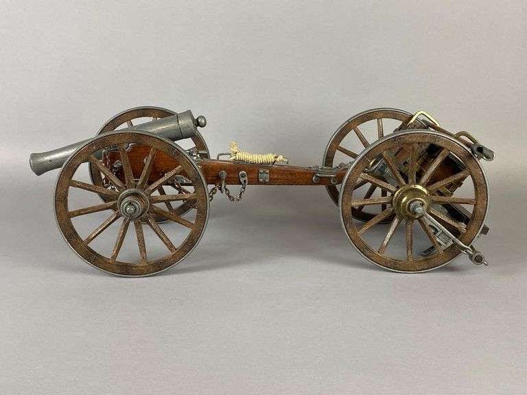 Scale Model Civil War Dahlgren 1861 Cannon and Limber