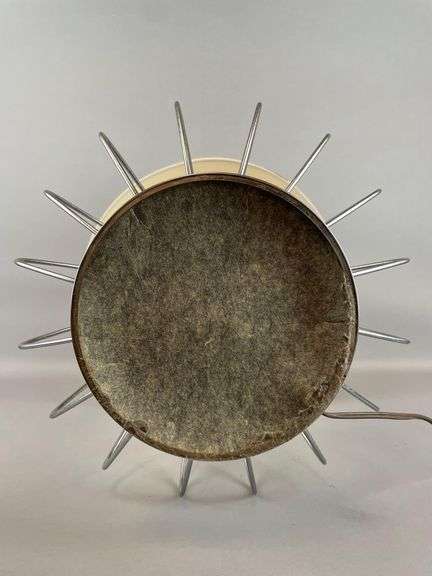 Vintage MCM Chrome Wire Table Lamp