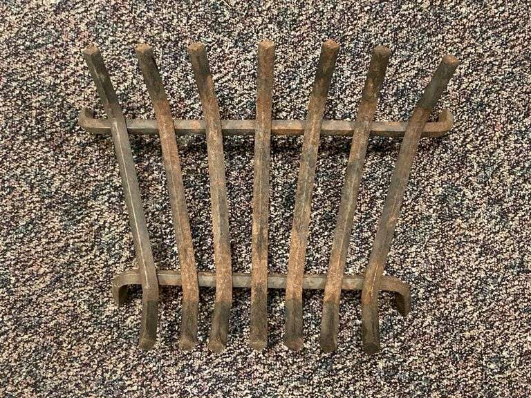 Antique Wrought Iron Fireplace Log Holder