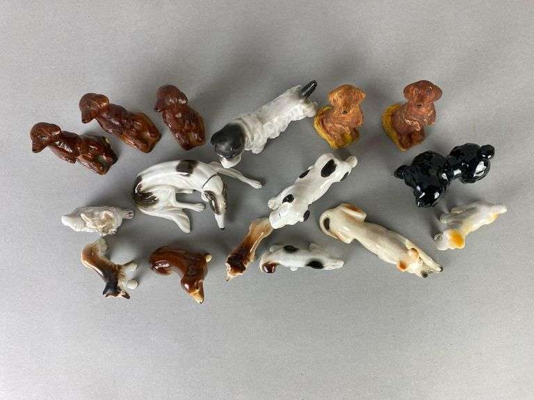 Group of Porcelain and Ceramic Dog Figurines - Matthew Bullock Auctioneers