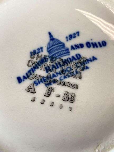 Antique Shenango China B and O Railroad Porcelain Creamer