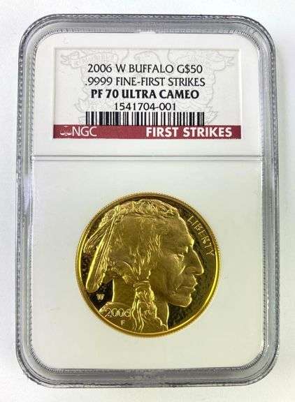 THURSDAY EVENING MAY 8TH BULLION AUCTION GOLD SILVER PLATINUM