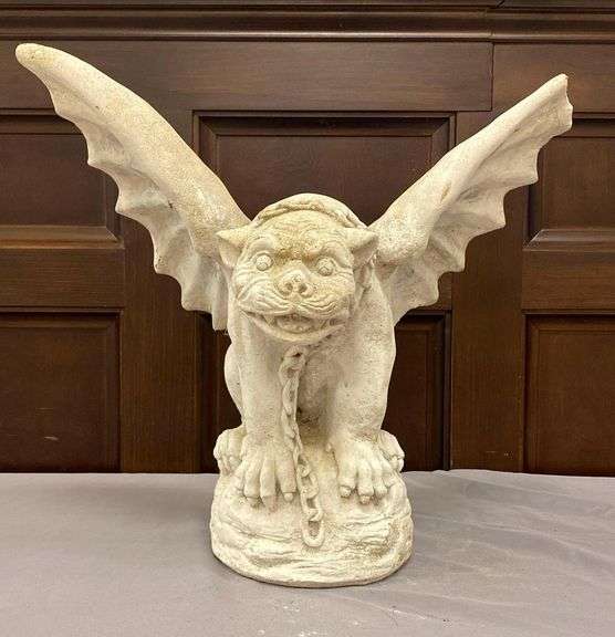 Concrete Gargoyle Statue - Matthew Bullock Auctioneers