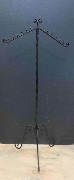Antique Wrought Iron Clothing Rack