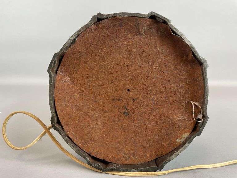 Antique Bronzed Cast Iron Table Lamp
