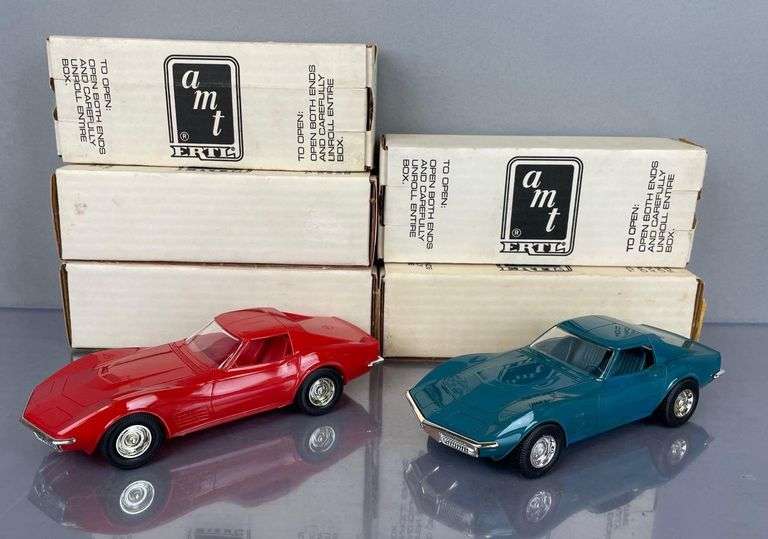 Group of 5 AMT Ertl 1970 Chevy Corvette LT-1 Dealership Promo Cars ...