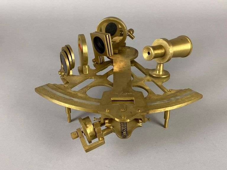 Thos J. Evans Sextant with Brass Fittings
