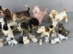 Group of Porcelain Dog Figurines and More - Matthew Bullock Auctioneers