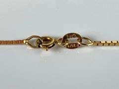 14K Gold Milros Box Link Chain Necklace