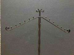 Antique Wrought Iron Clothing Rack