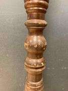 Antique Udells Toilet Tree Indianapolis Brass and Walnut Toiletries Stand