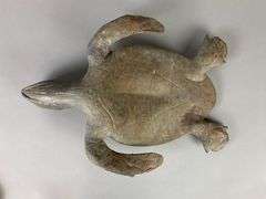 Cast Metal Turtle Statue with removable lid