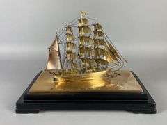Sterling Silver Clipper Ship Allied Radio Corporation Company Appreciation Token