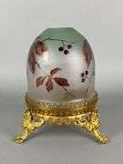 Antique Hand Painted Gilt Footed Fairy Lamp
