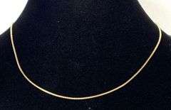 14K Gold Milros Box Link Chain Necklace